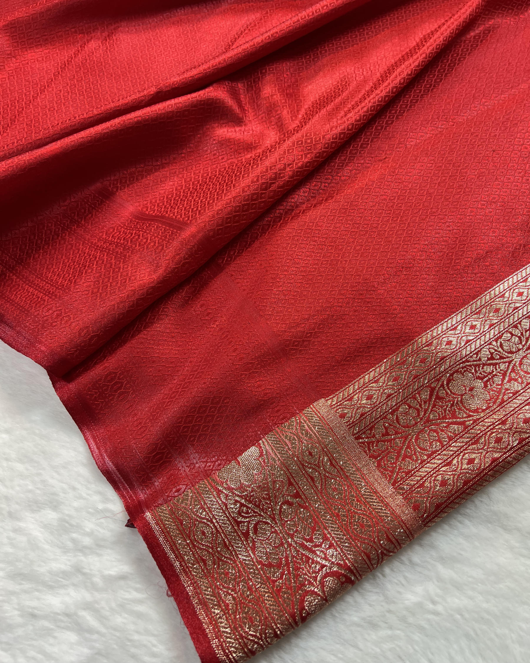Peacock Green Banarasi Dot Pattern Booti Satin Silk Saree, Tanchui Blouse - Niyarah
